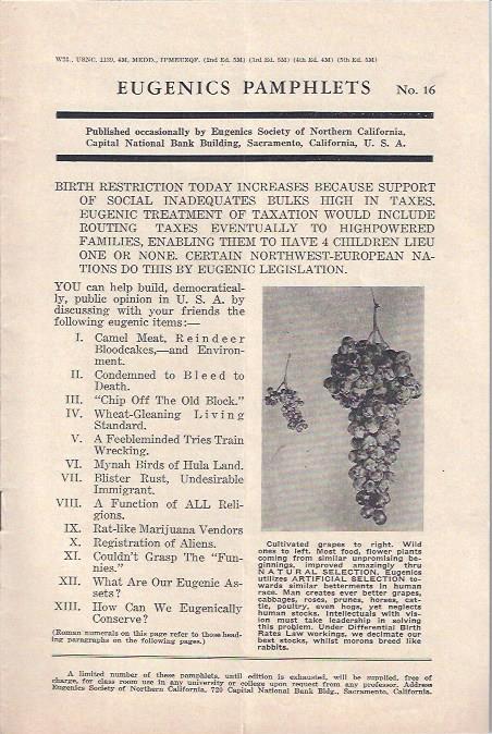 Image for Eugenics Pamphlets 16